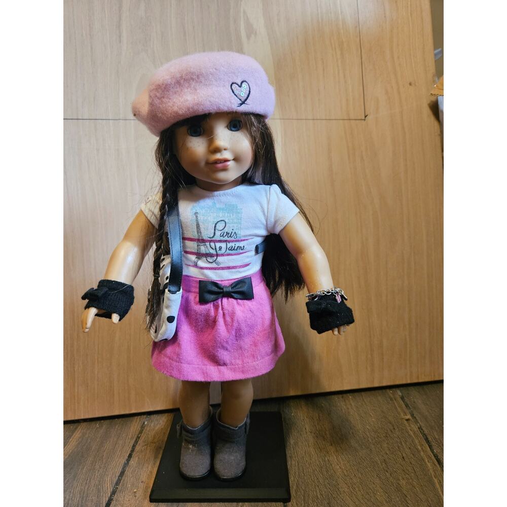 American Girl Grace Thomas Doll in Paris Je T’aime Outfit w/ Accessories & Beret
